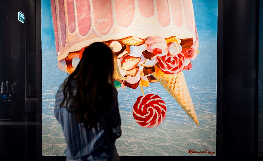 work from “Cakes” series (2020) by Vladimir Dubossarsky