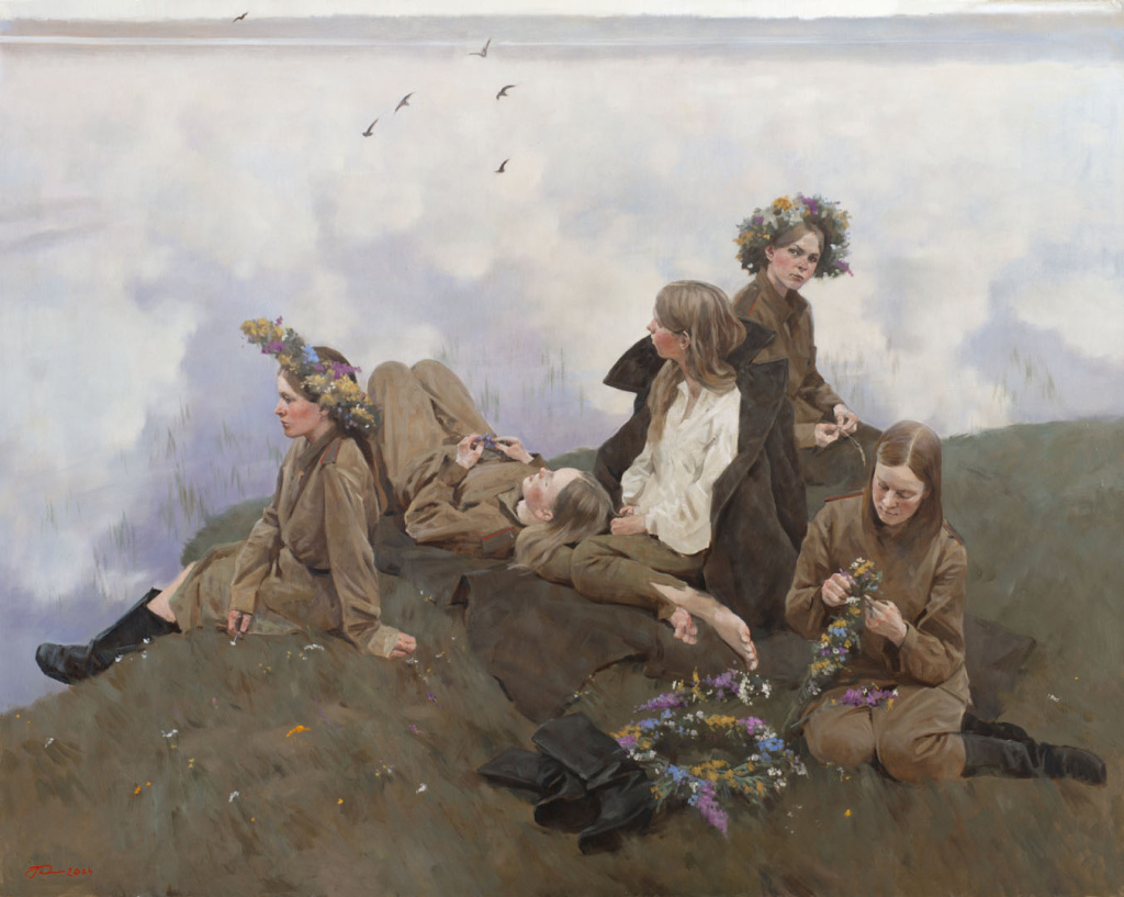 Камынина Е.В. Весна 1945-го. 2024 г. х.м. 120х150.jpg